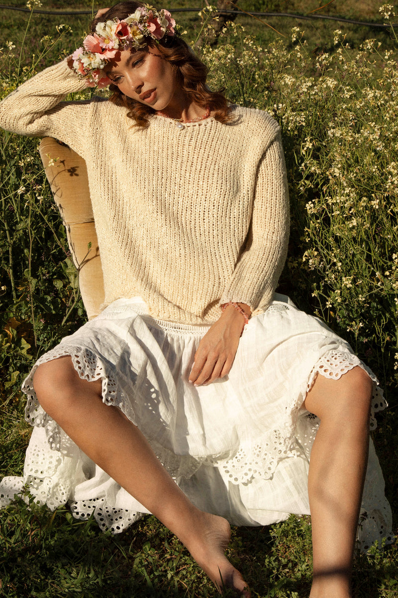 Remy Slouch Knit - Oat