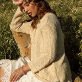 Remy Slouch Knit in Oat colourway