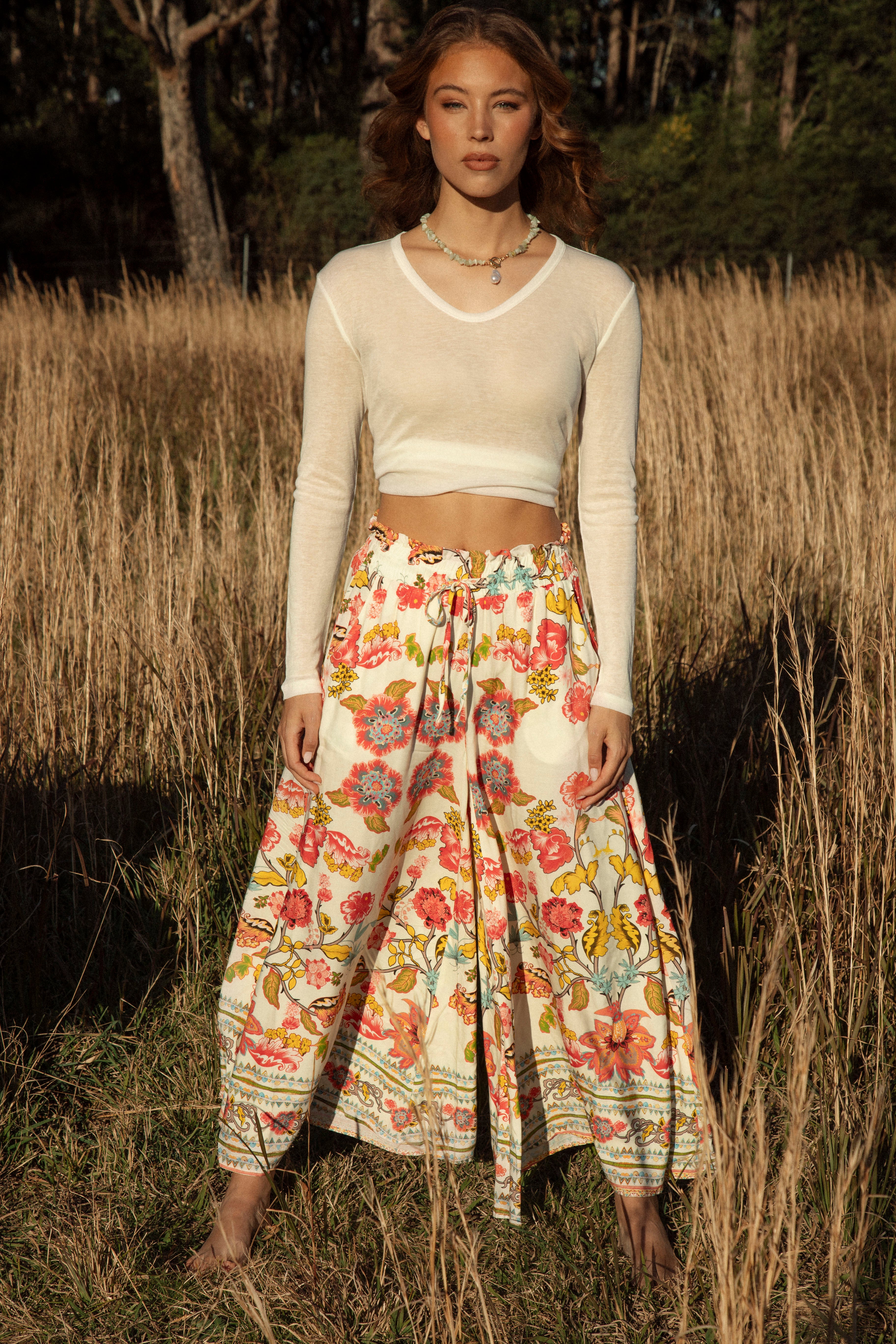 Resort Pant - Golden Bloom
