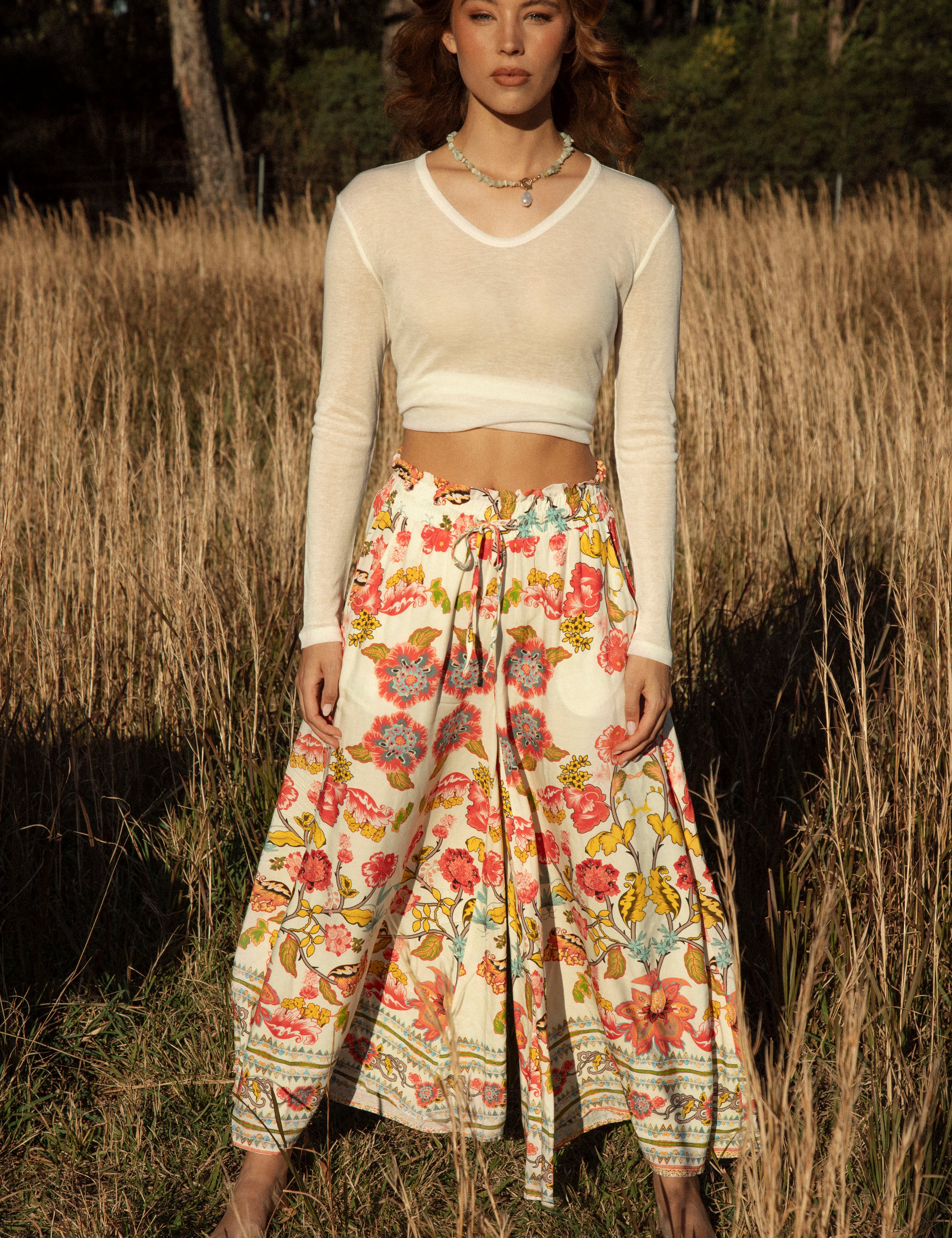 Resort Pant - Golden Bloom