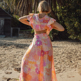 Resort Pant Papaya Rear View