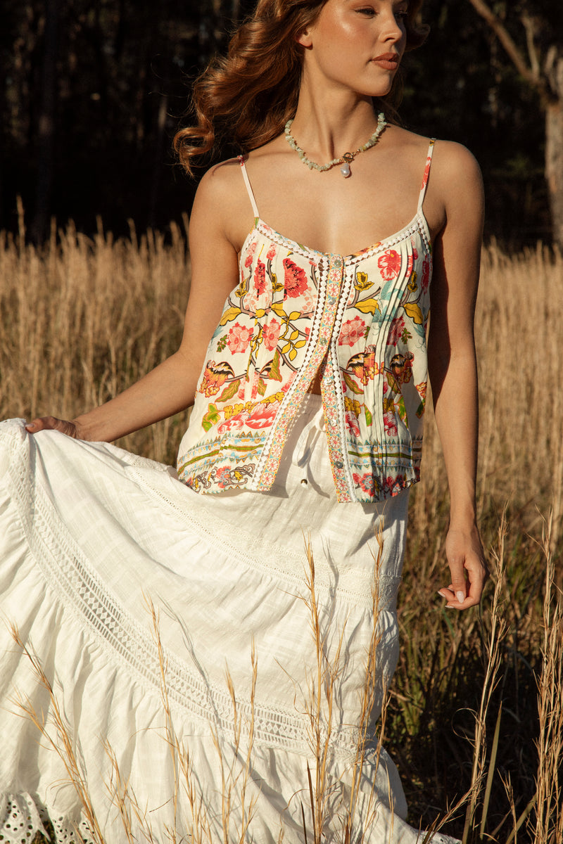 Rhea Camisole - Golden Bloom