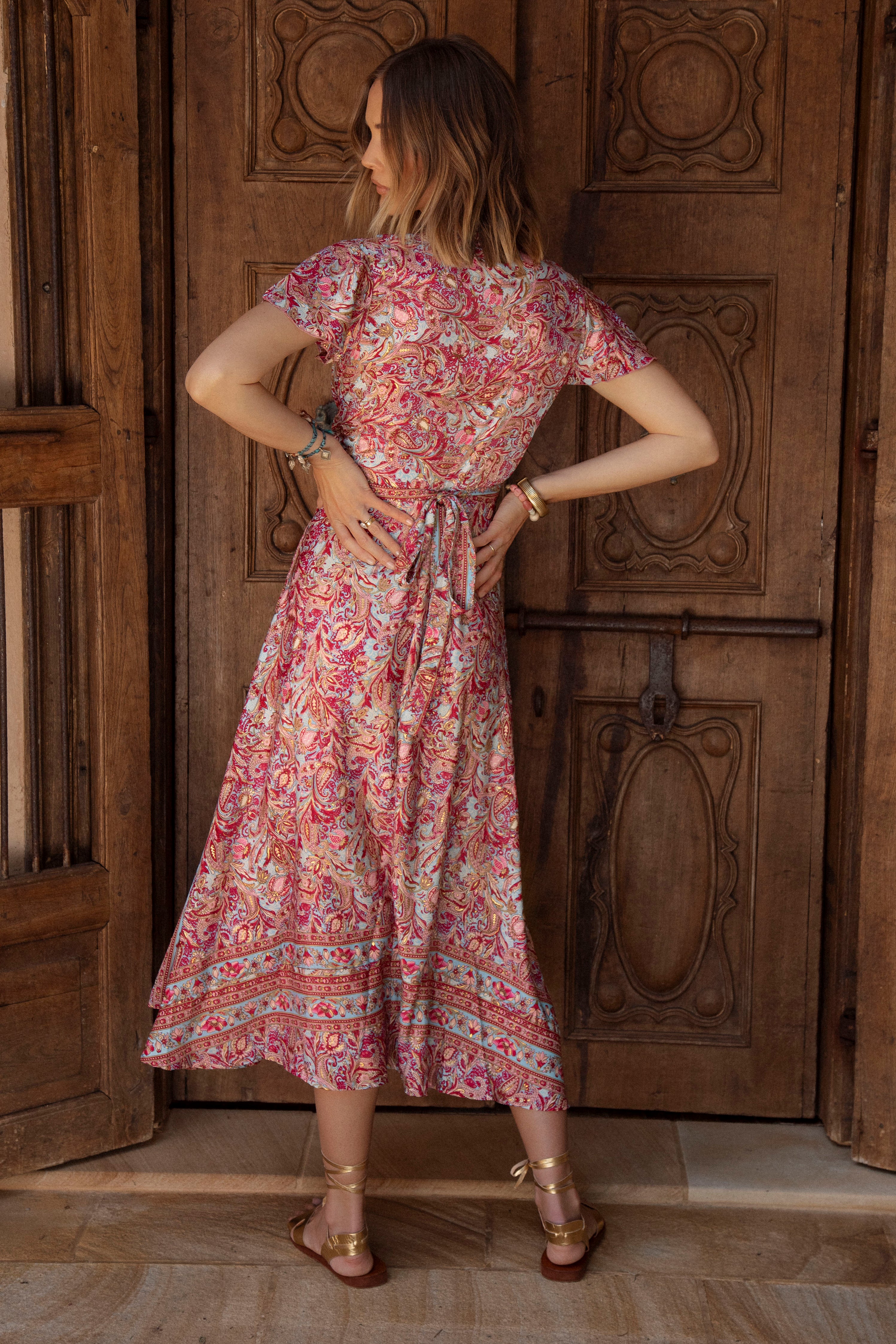 Rio Wrap Dress Rosalita Rear View