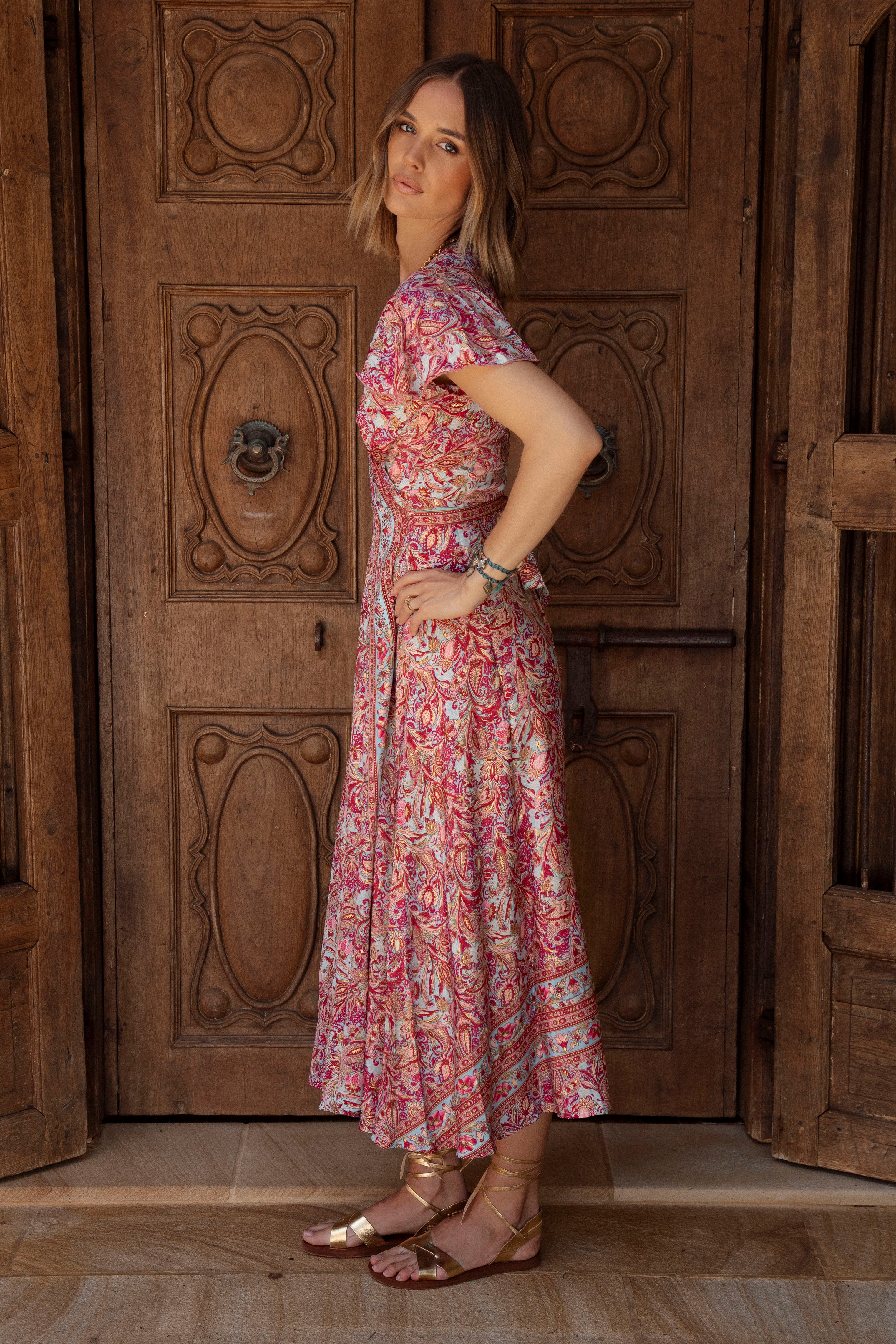 Rio Wrap Dress Rosalita Side View