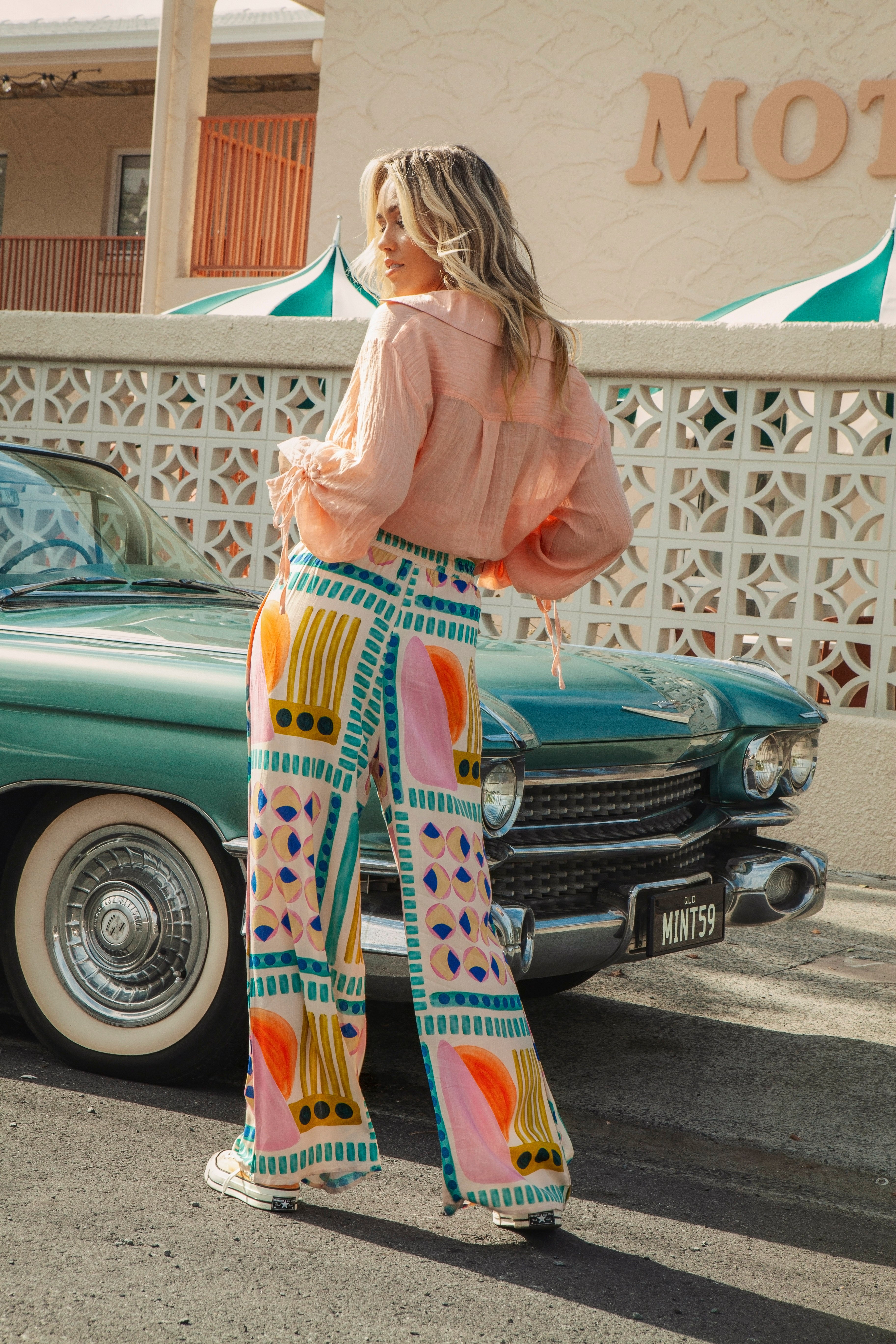 Roller Pants Retro Groove - Rear View