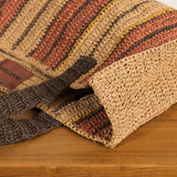 Sienna Striped Raffia Bag