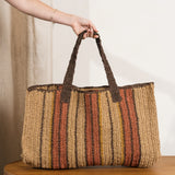 Sienna Striped Raffia Bag