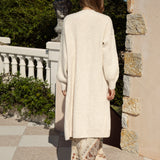 Romie Cable Cardigan Latte - wears beautifully over denim, boho dresses and billowy blouses