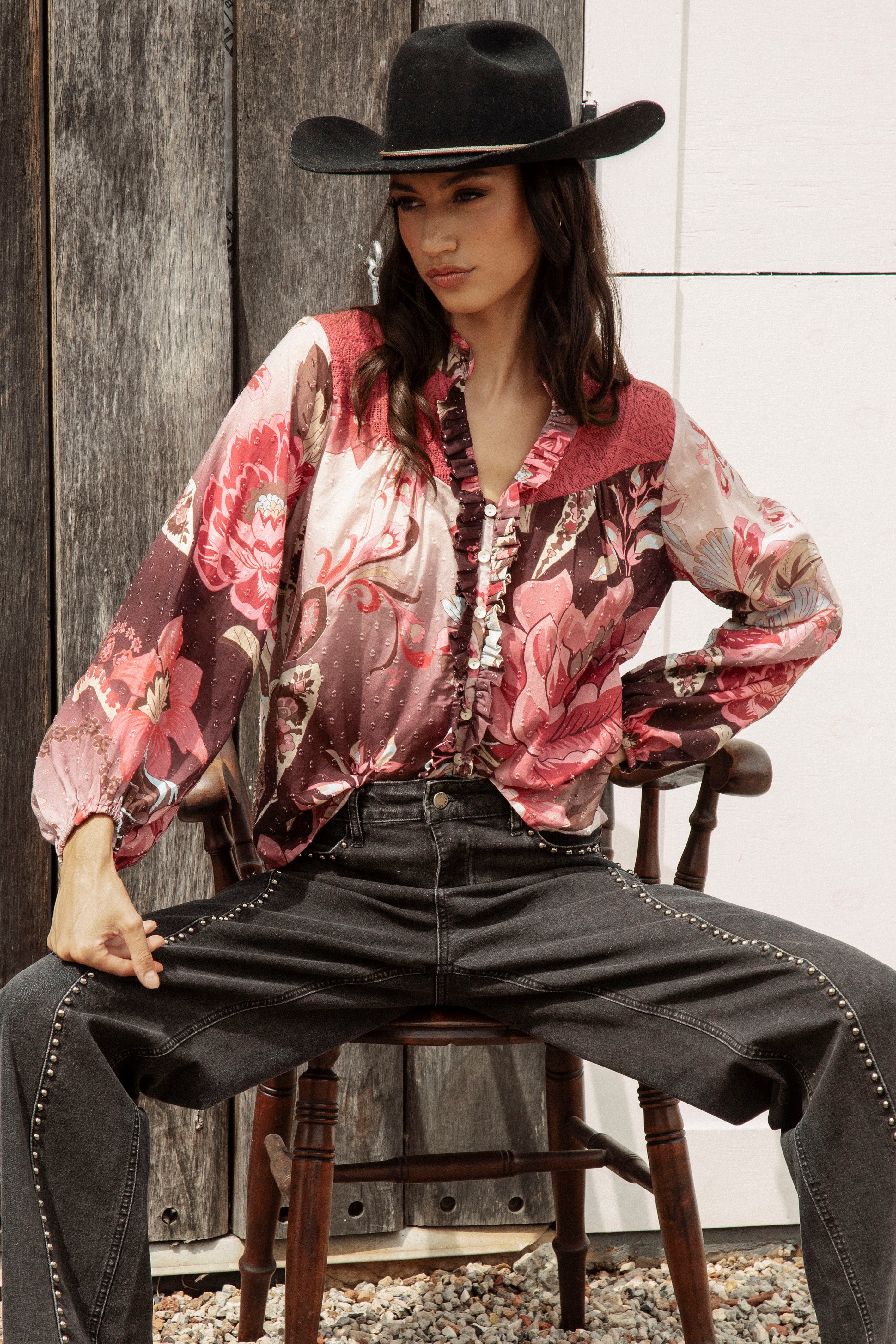 Rosé Blouse - Merlot