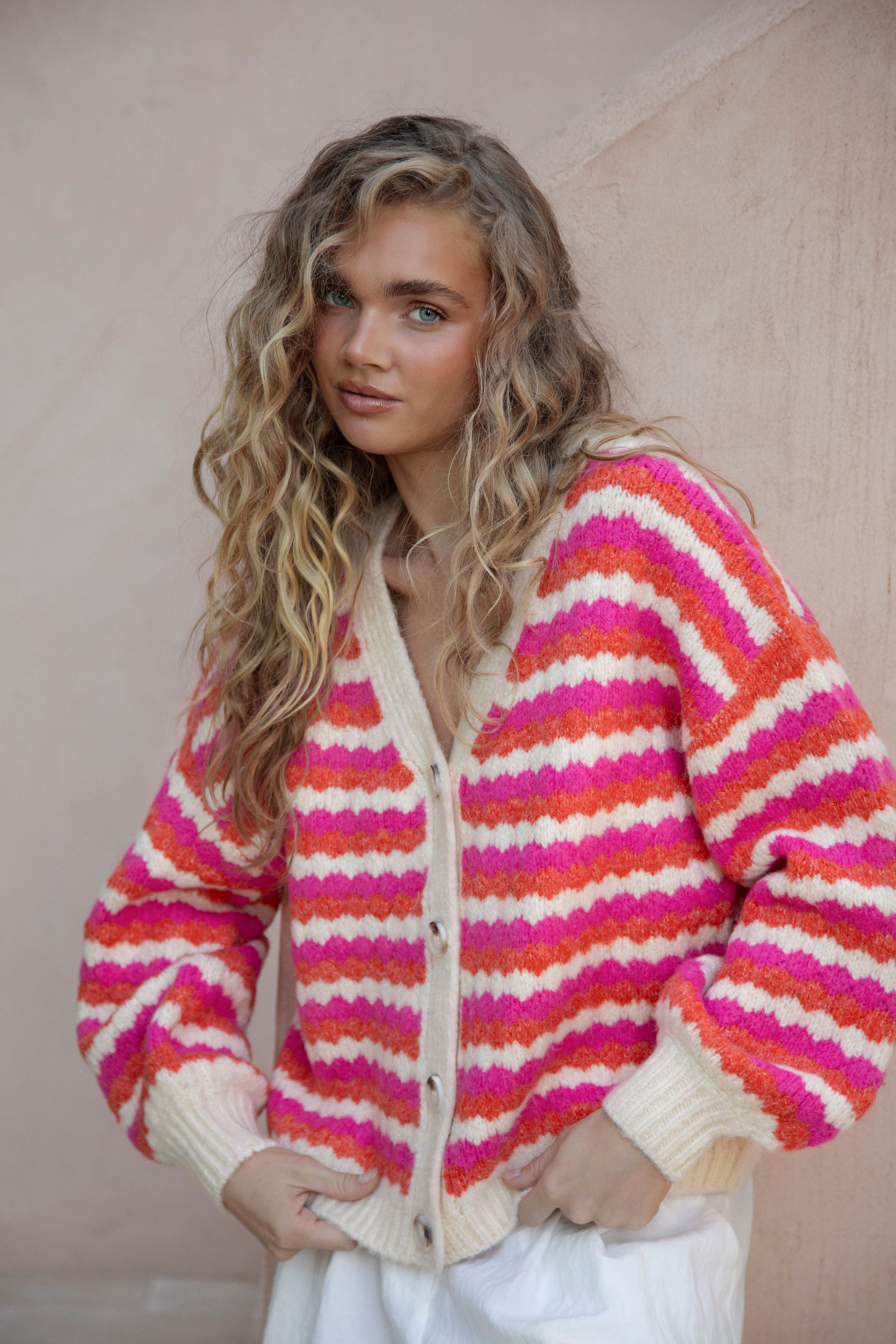 Roselle Stripe Cardigan