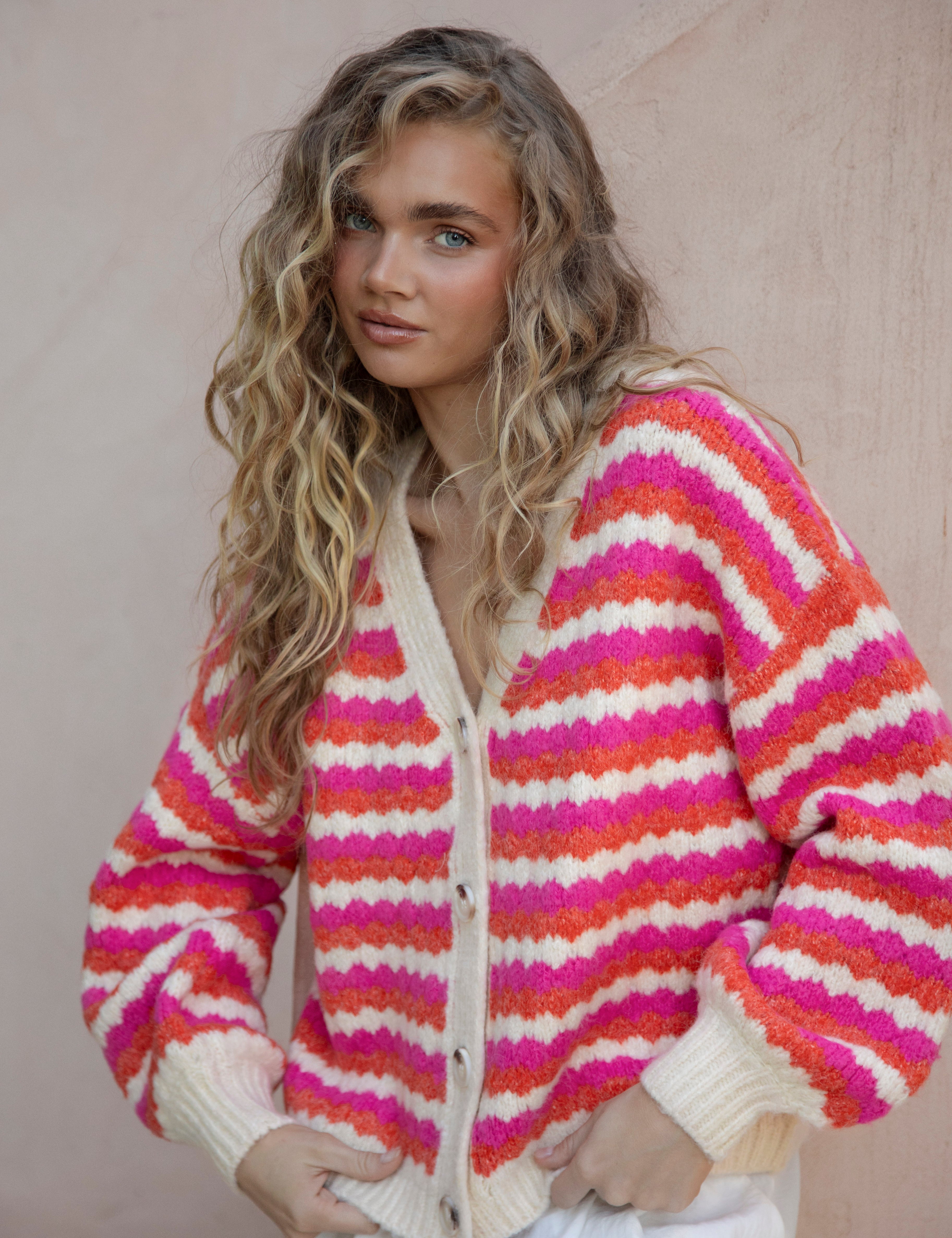 Roselle Stripe Cardigan