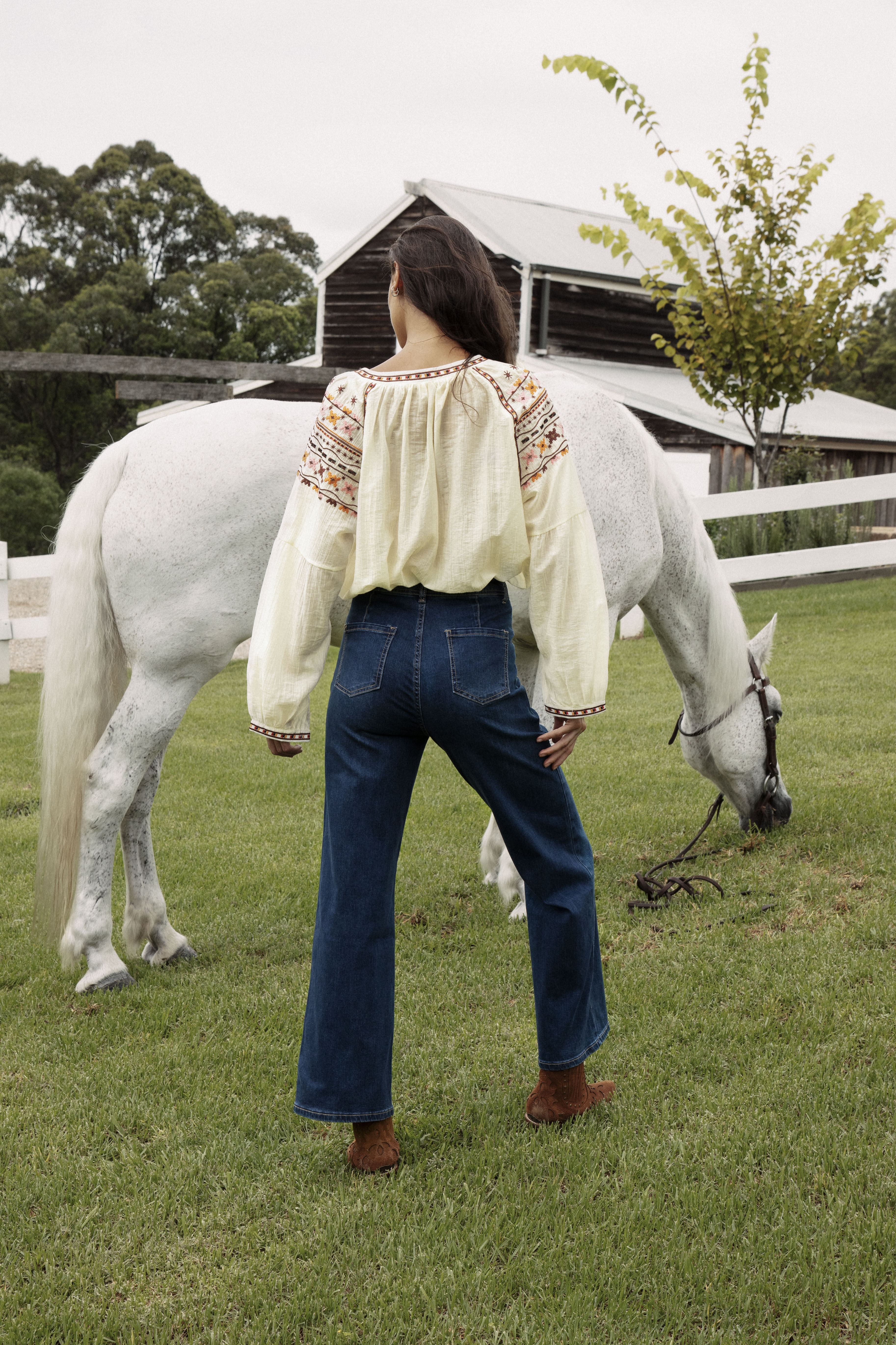 Ryder Denim Jean - bootleg style featuring high rise waist.