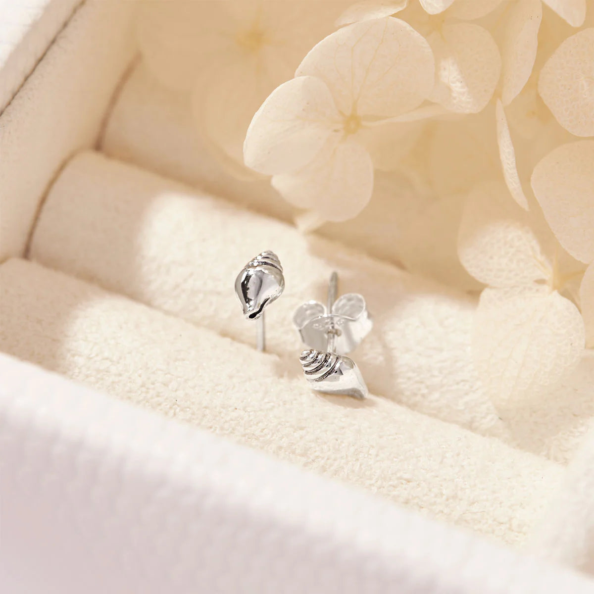 Midsummer Star Conch Seashell Studs