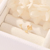 Super Fine Triangle Studs Gold