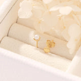 Midsummer Star Venus Pearl Studs Gold