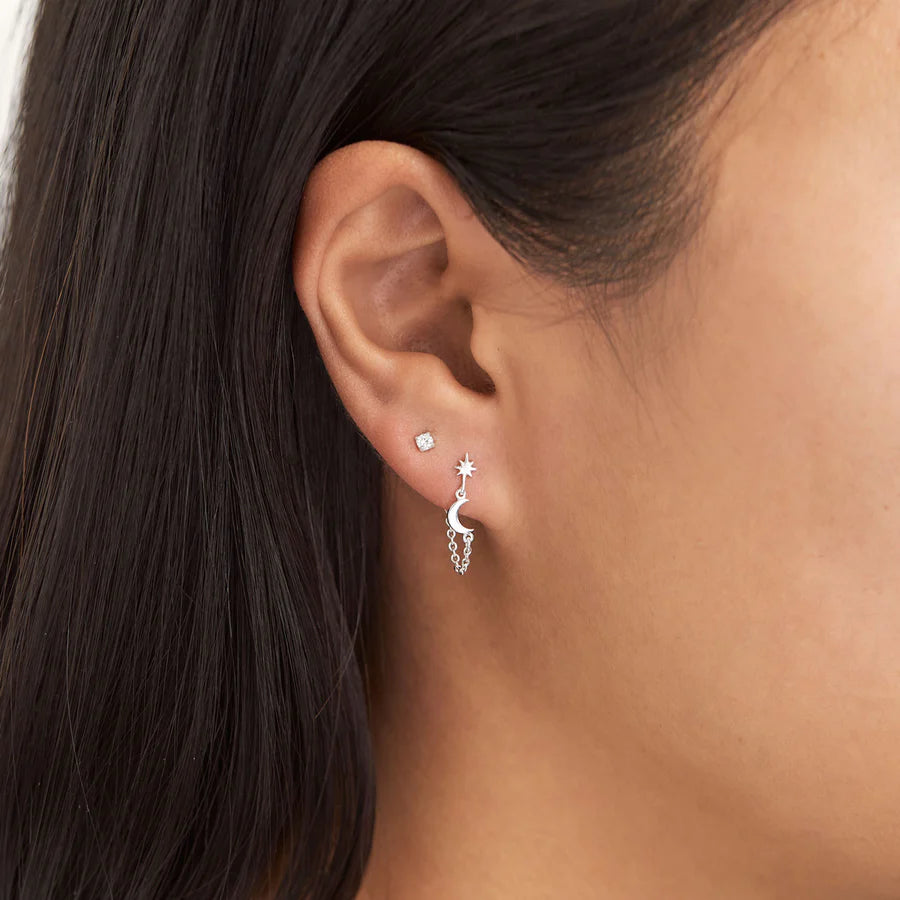 Midsummer Star Fallen Sky Chained Studs