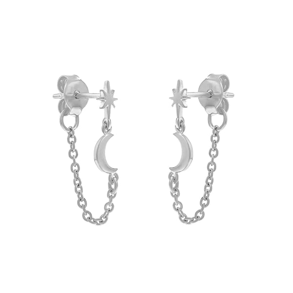 Midsummer Star Fallen Sky Chained Studs