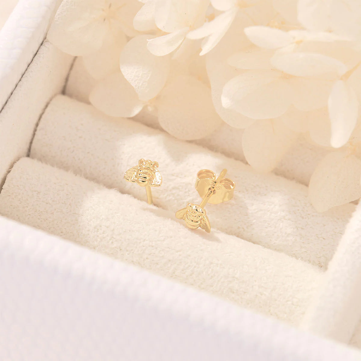 Midsummer Star Gold Tiny Bee Studs