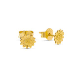 Midsummer Star Gold Delicate Sunflower Studs