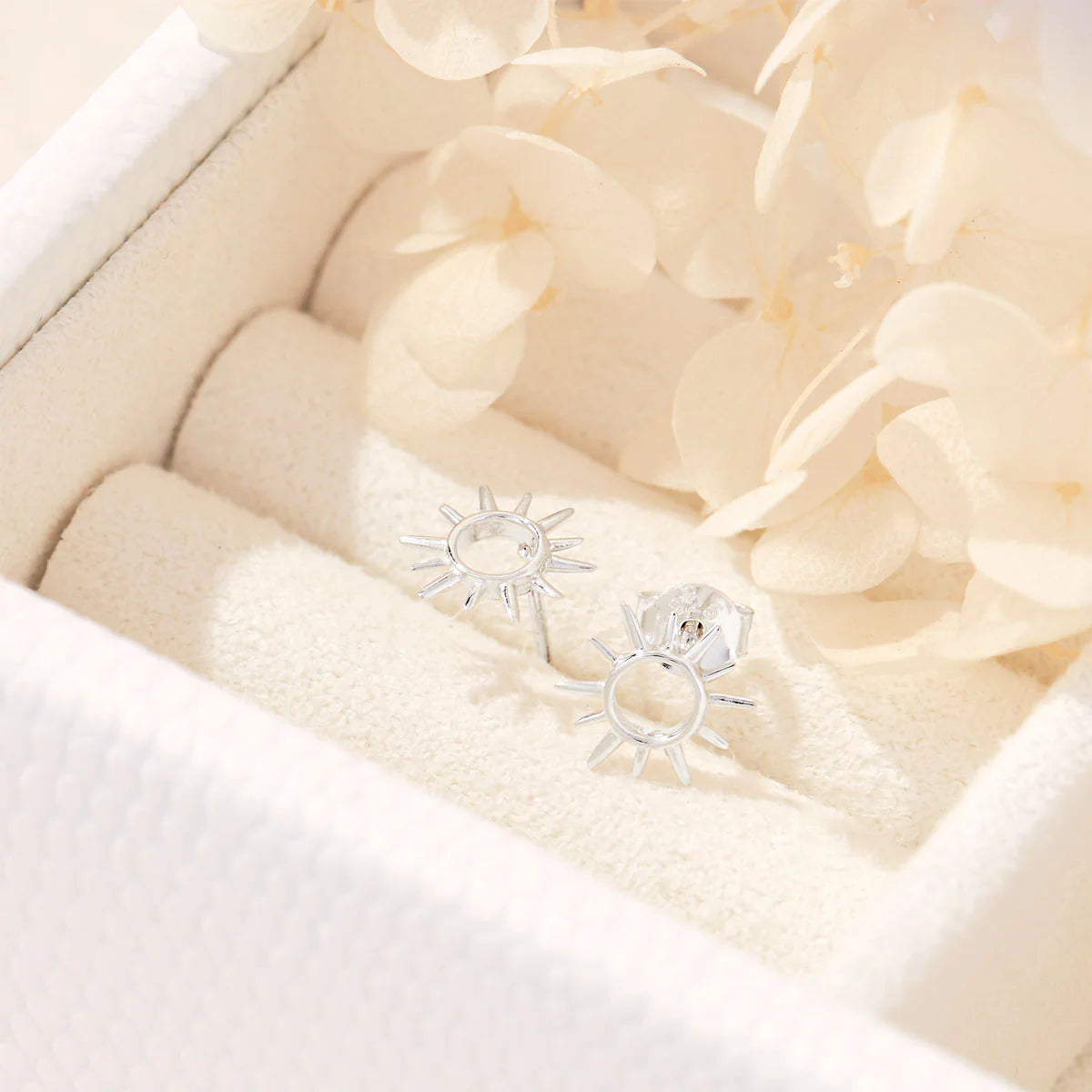 S470 - Open Sunshine Studs Sterling Silver