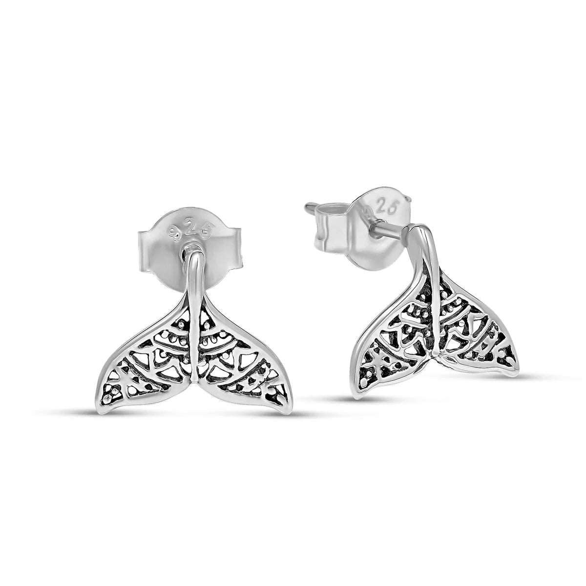 Midsummer Star Mandala Dolphin Tail Studs