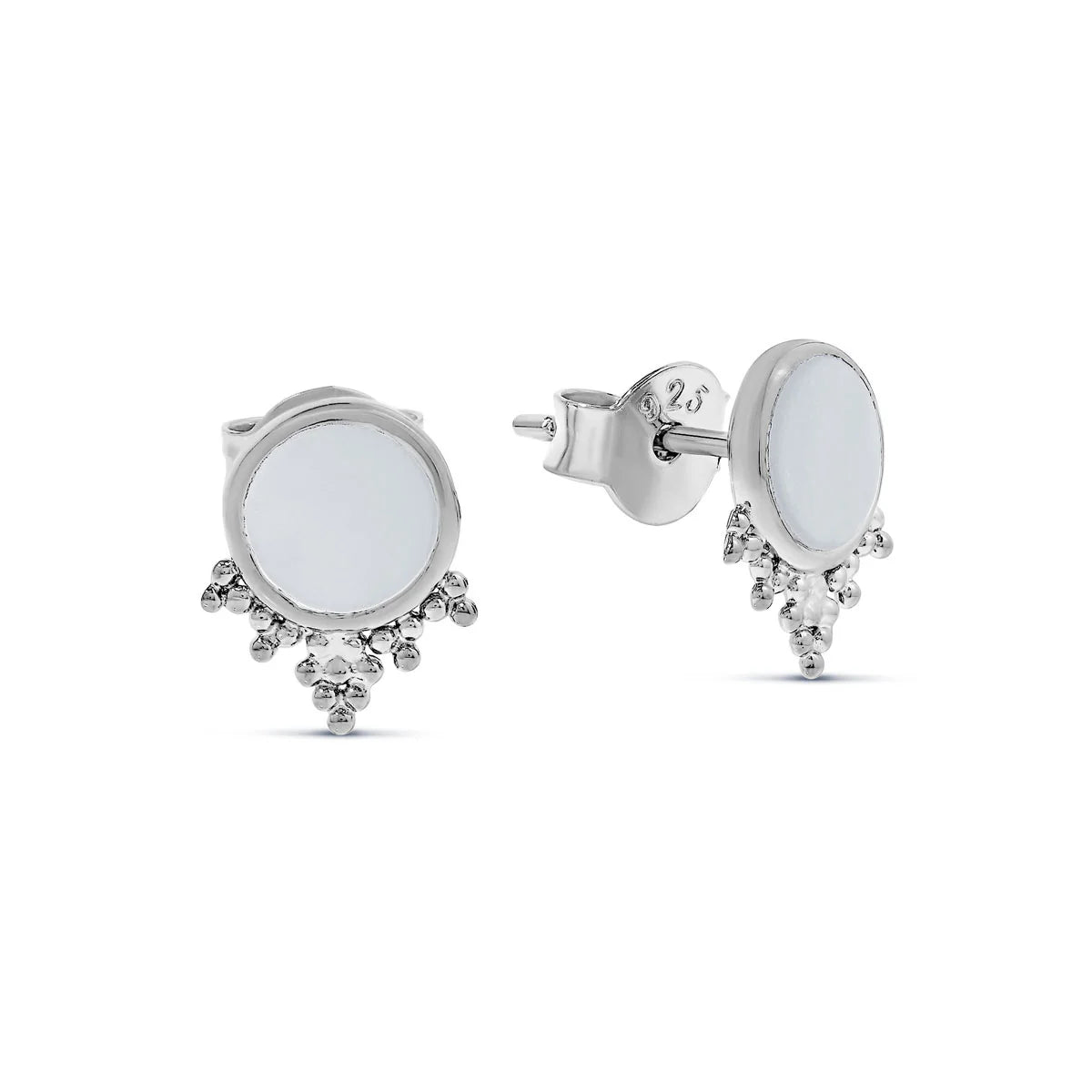 Midsummer Star Mystic Mirror Shell Studs