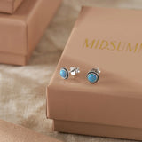 Azure Opal Sun Studs