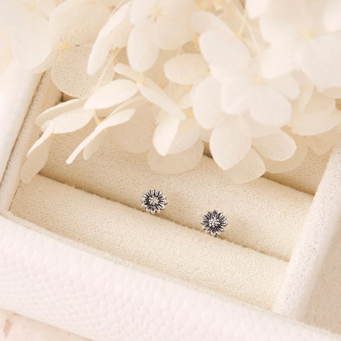 Midsummer Star Tiny Sunflower Studs