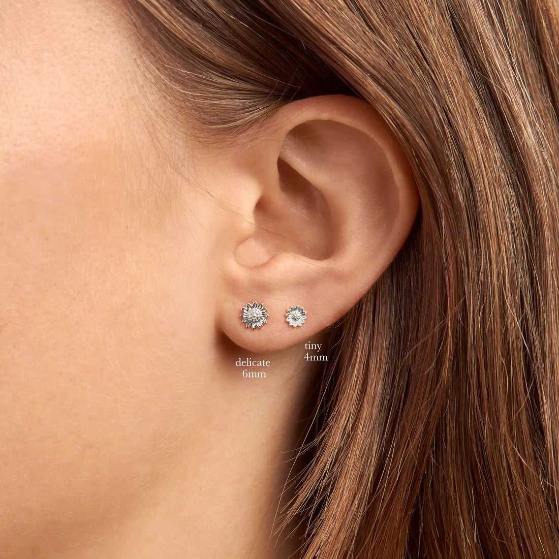 Midsummer Star Tiny Sunflower Studs