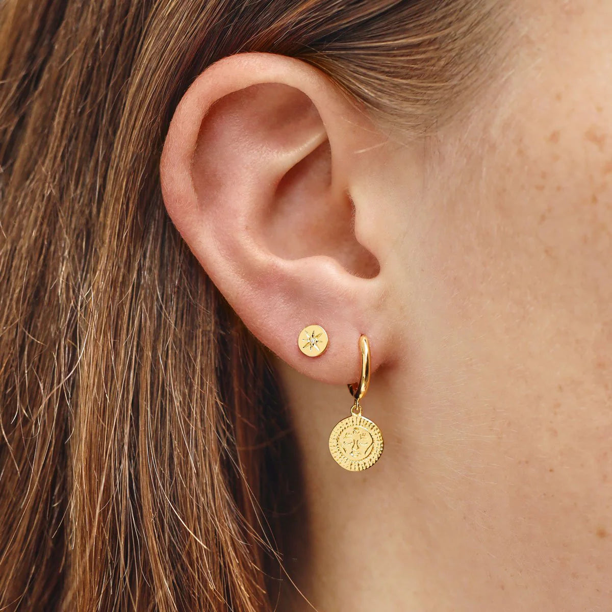 Midsummer Star Delicate Enchanted Light Stud Gold