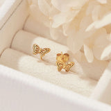 Midsummer Star Butterfly Studs Gold
