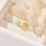 Midsummer Star  Aphrodite Heart Studs Gold