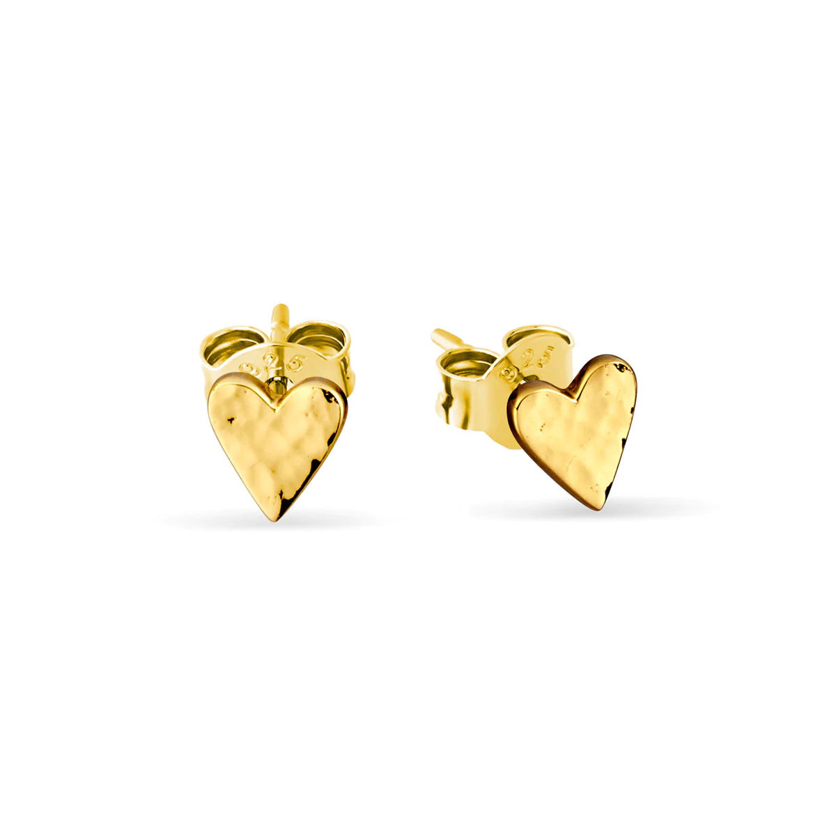 Midsummer Star  Aphrodite Heart Studs Gold