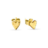 Midsummer Star  Aphrodite Heart Studs Gold