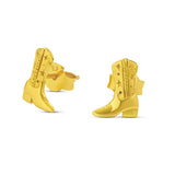 Cowgirl Boots Studs Gold