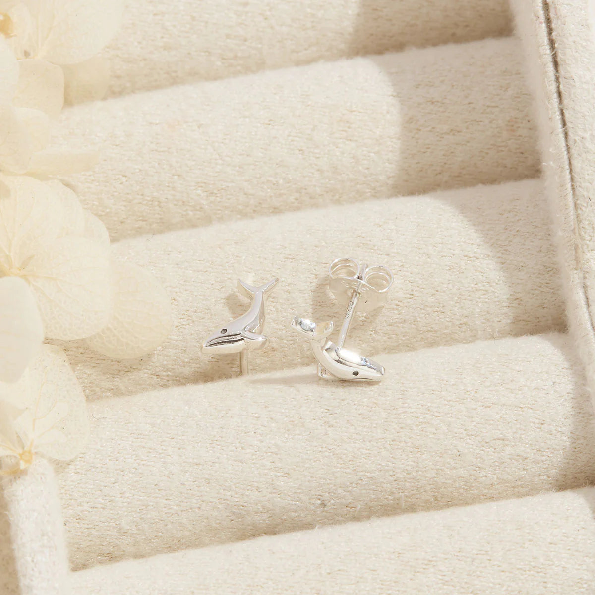 Dainty Whale Song Studs