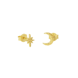 Textured Night Glow Studs Gold