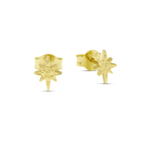 Textured Celestial Studs Gold