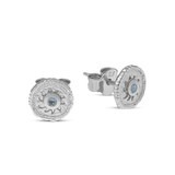 Helios Blue Topaz Studs