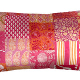 Velvet Cushion Rectangle - Jaipur Pink