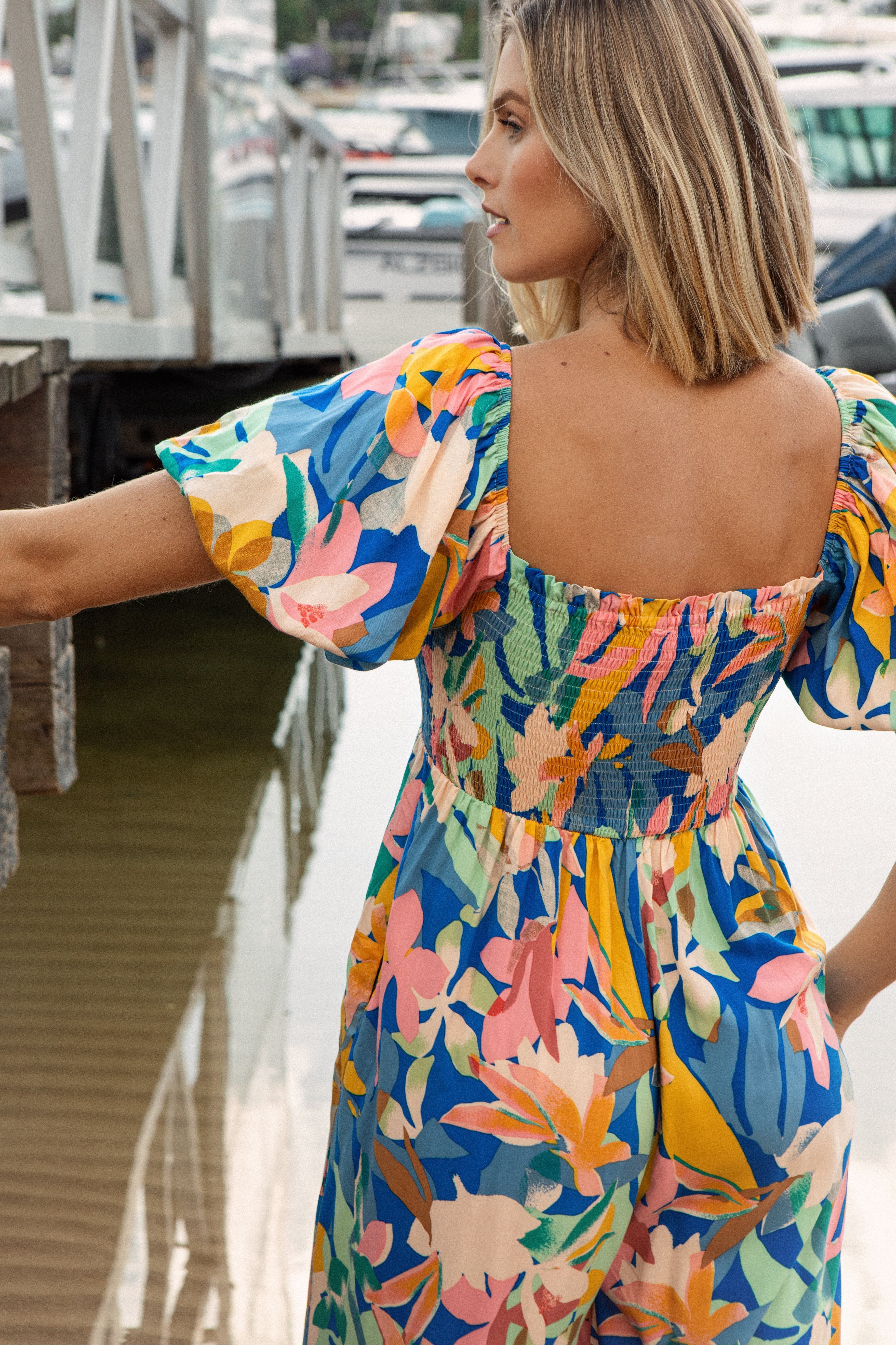 Sailors Jumpsuit Mediterranean Rear View