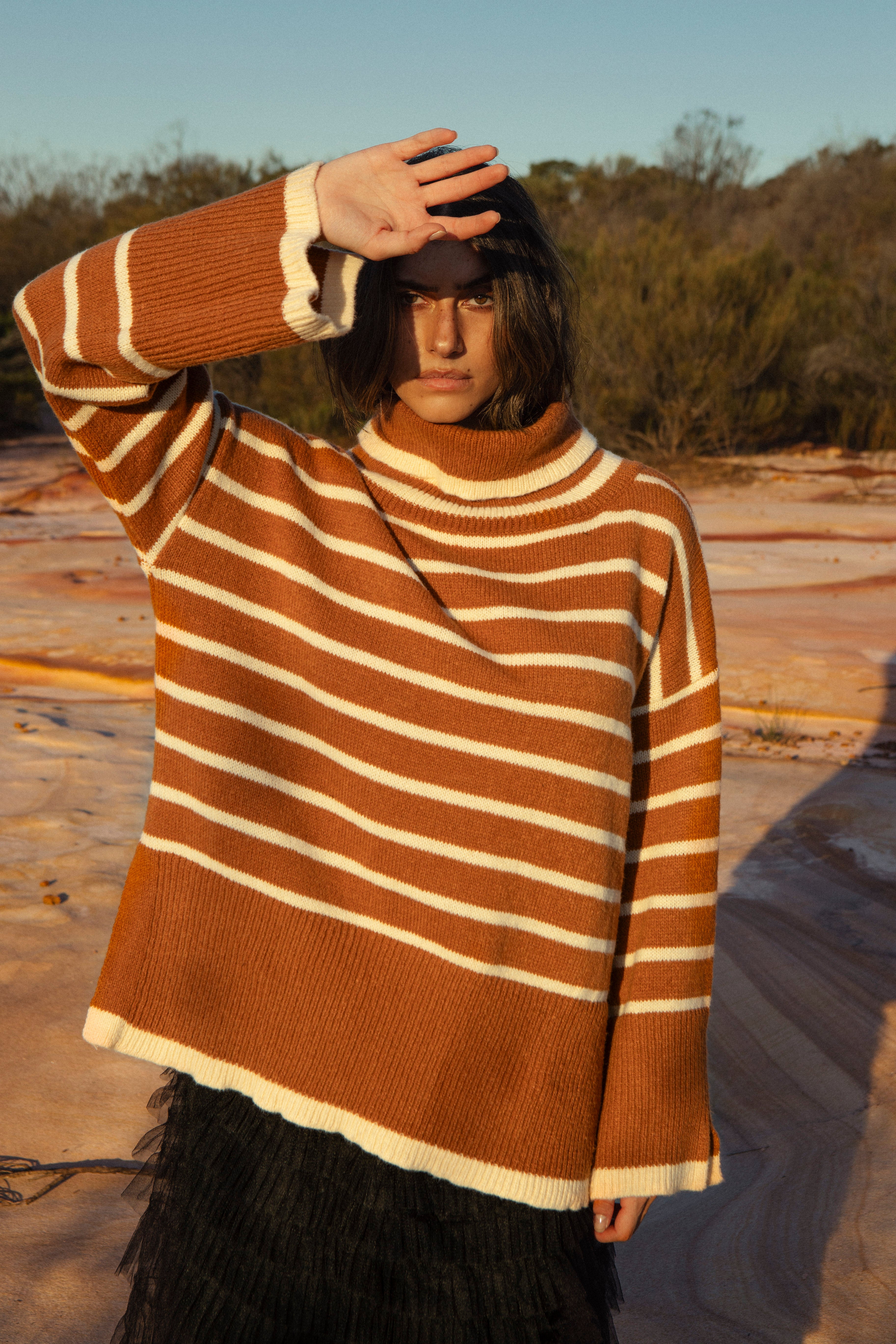 Sally Roll Neck Knit