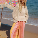 Salty Crochet Knit - Cream. Perfect knit for casual wear.