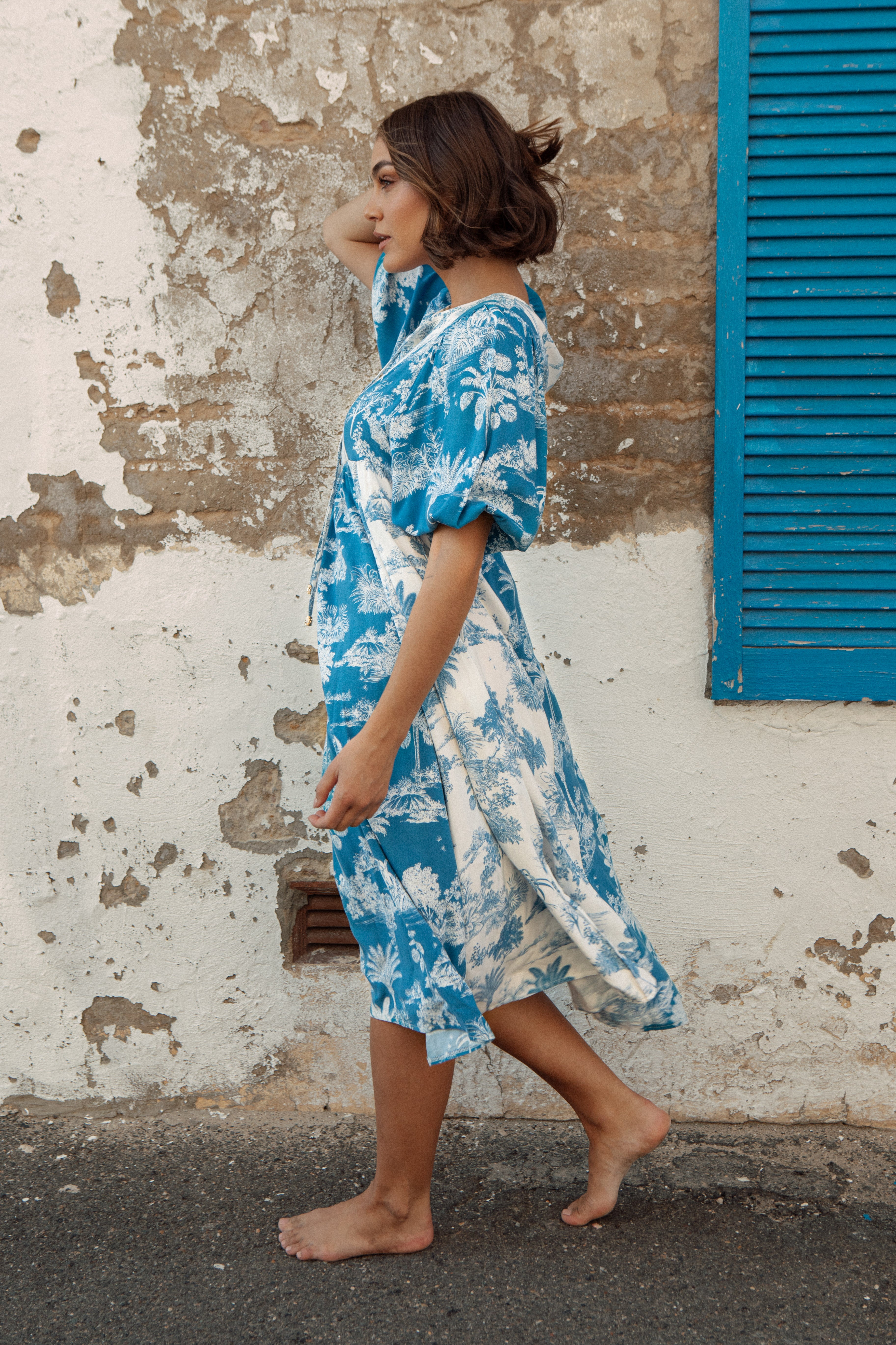 Santorini Dress Side View