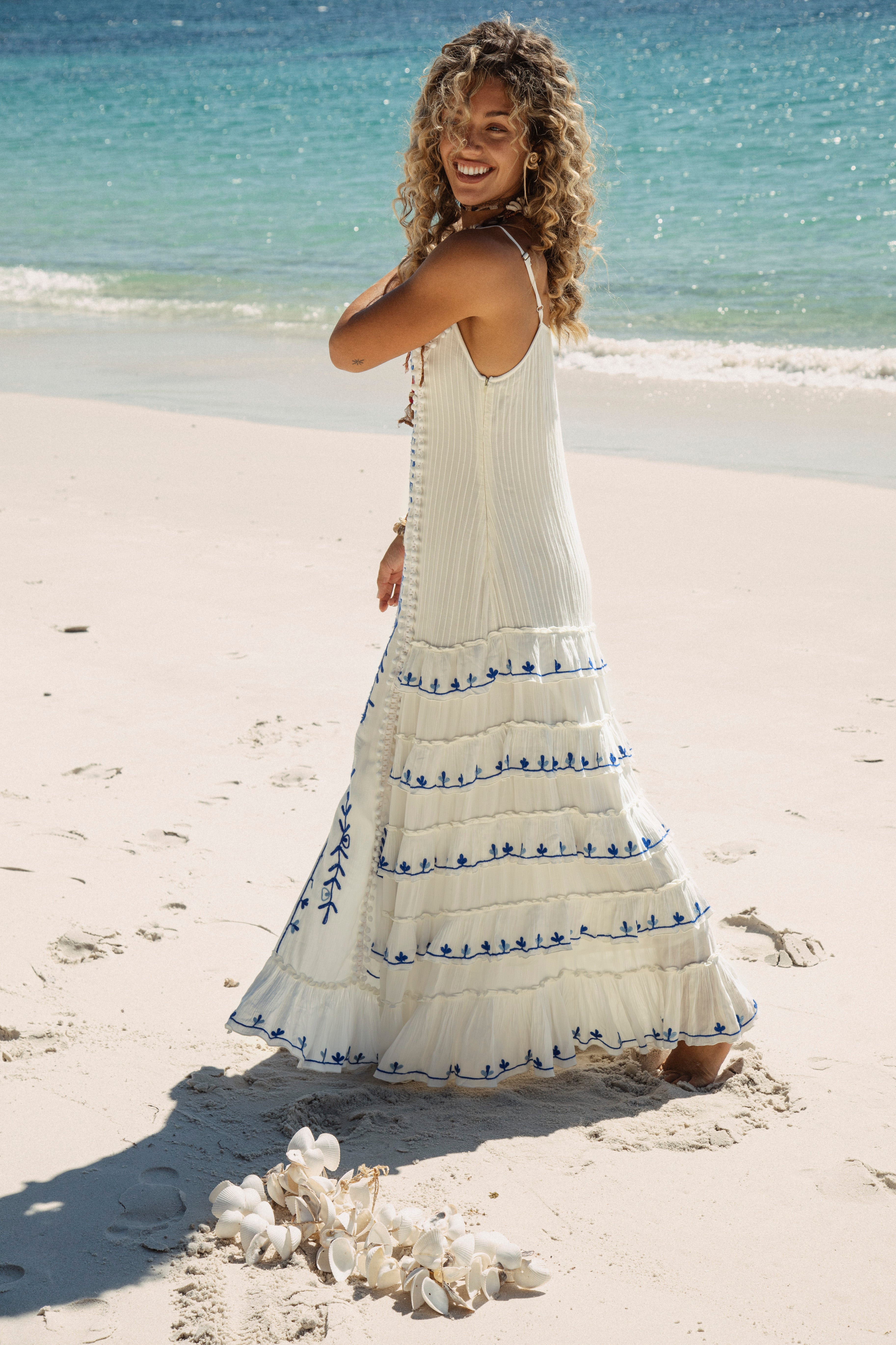 Sapphire Maxi Dress Side View