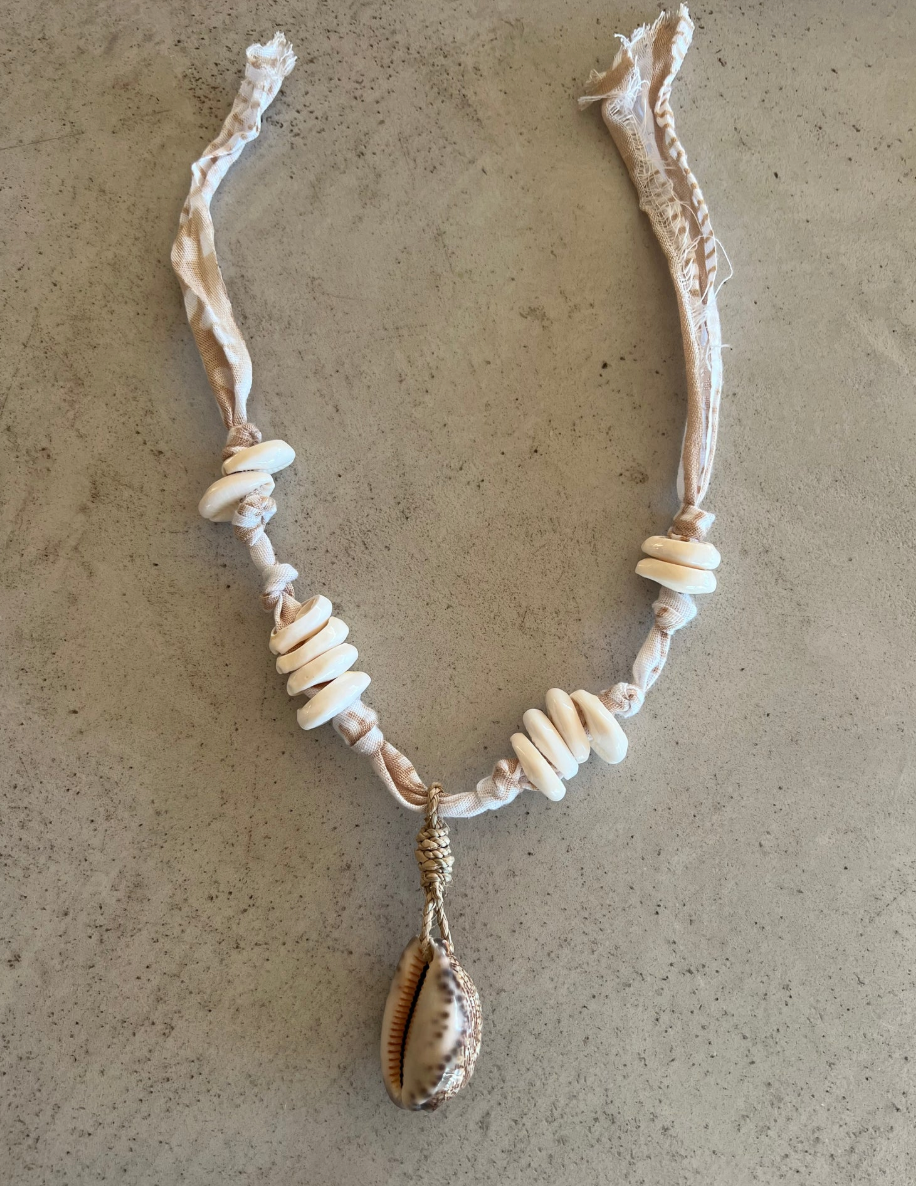 Ocean Whispers Bandana Necklace - Caramel