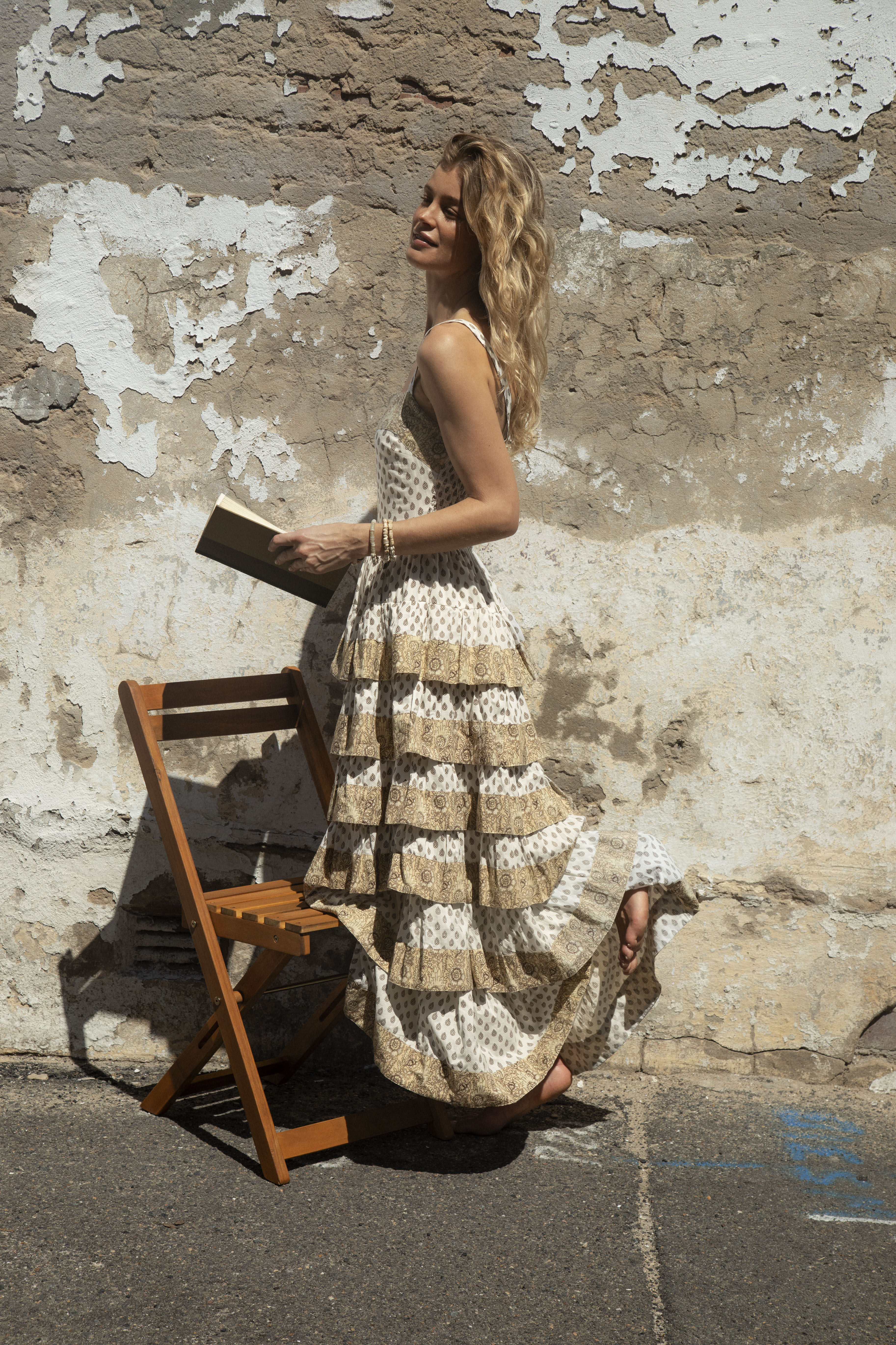 Secret Garden Gown Saffron Side View