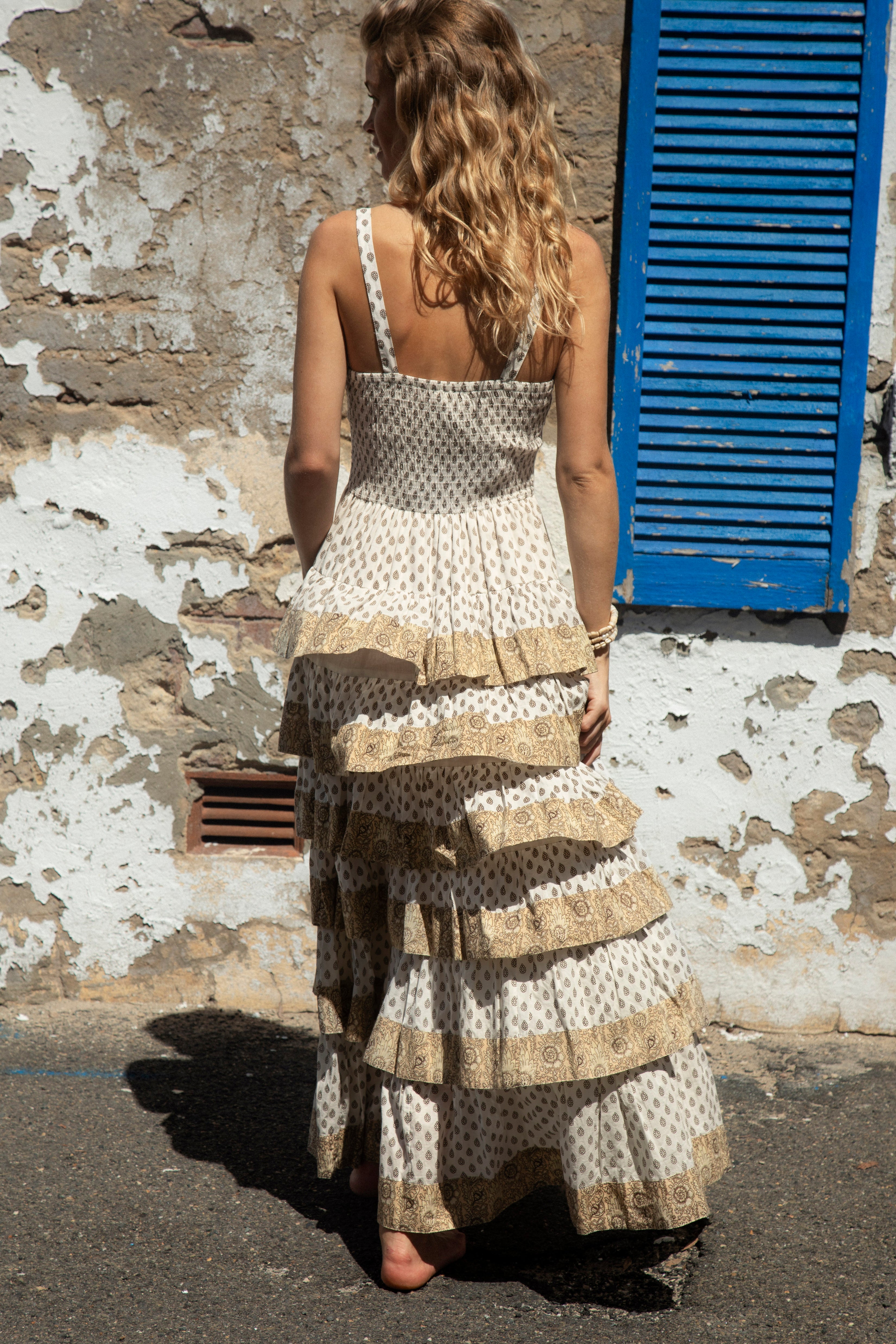 Secret Garden Gown Saffron Rear View