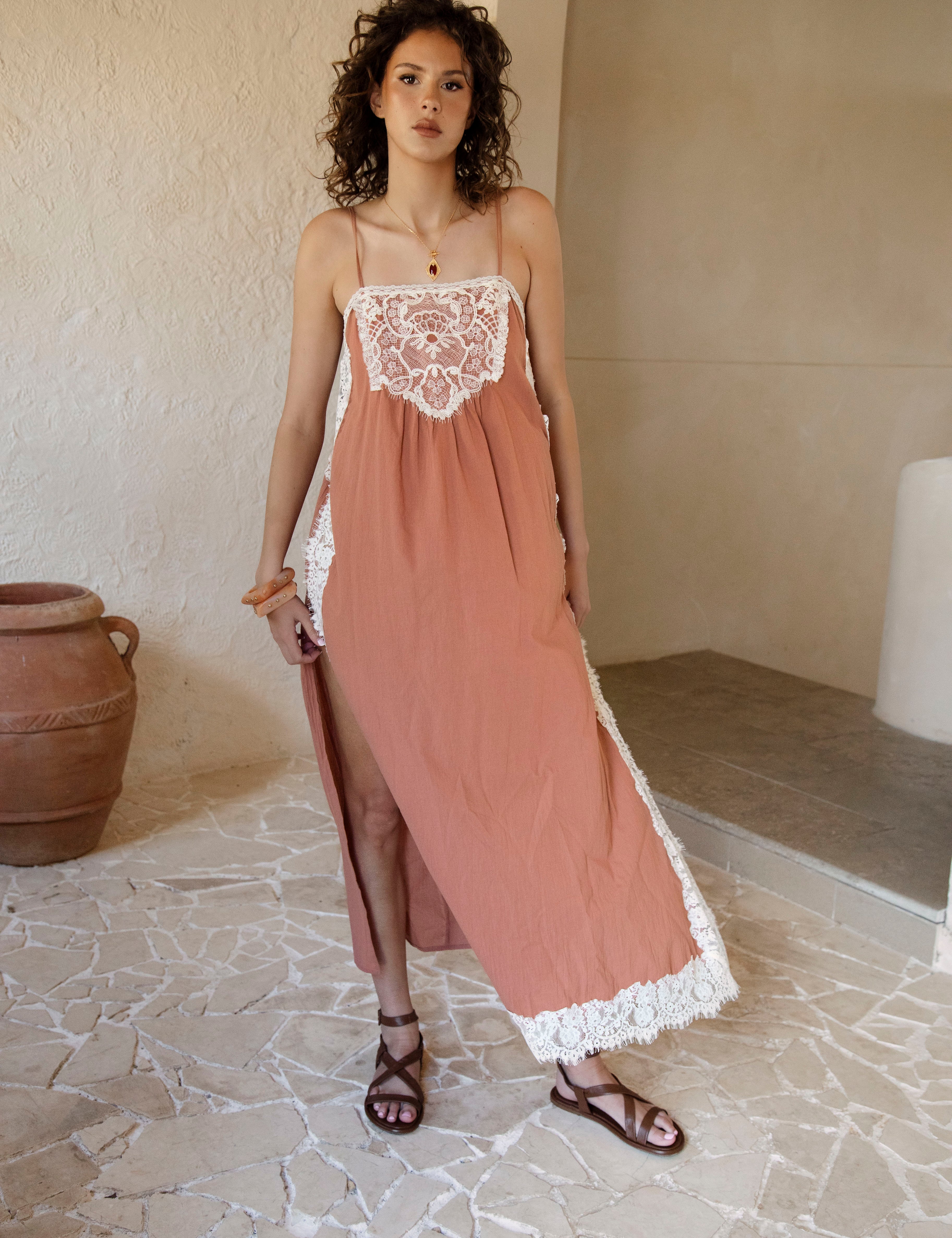 Sienna Lace Slip Dress