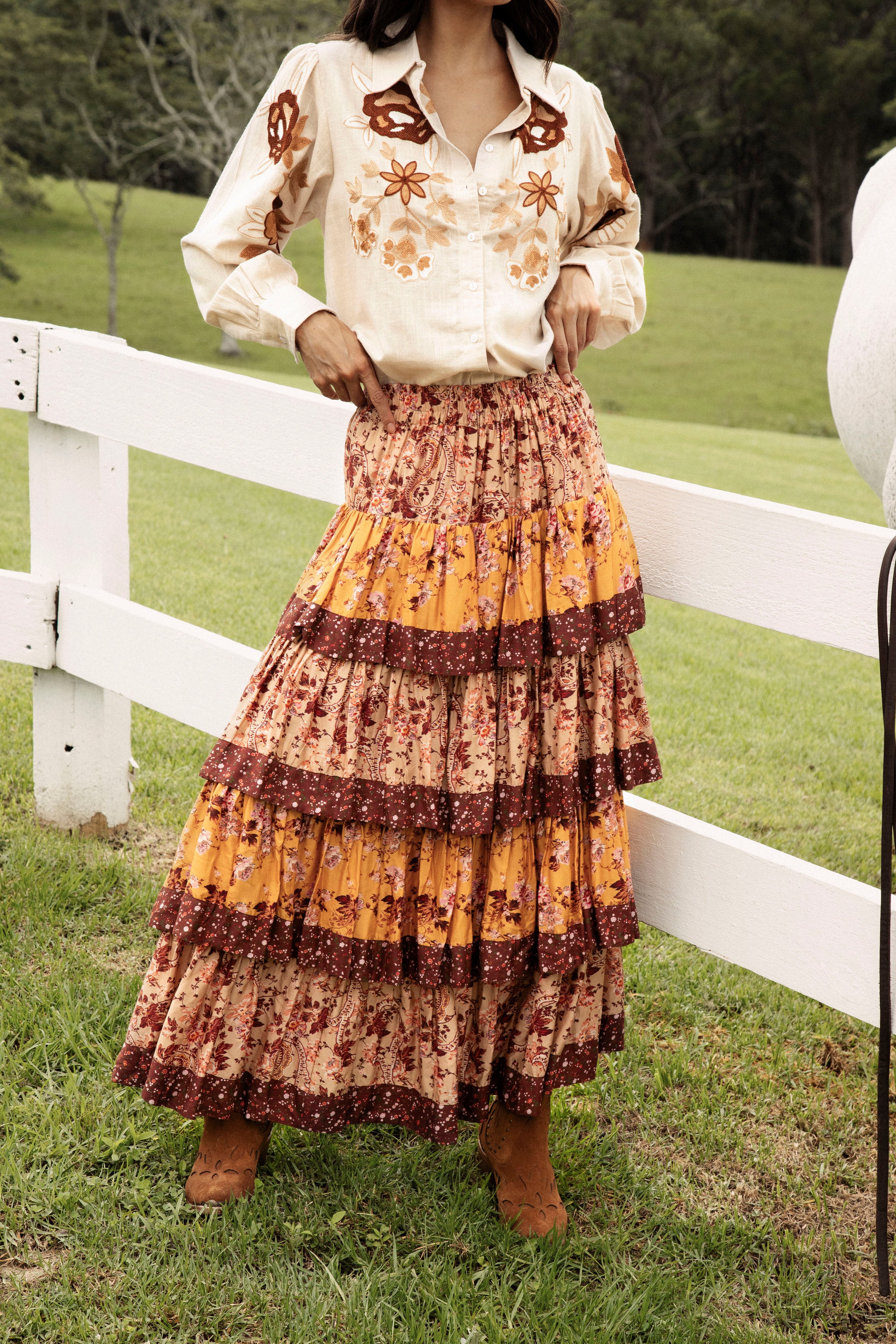 Silvana Skirt Wildflower Spice